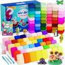 Air Dry Clay 102 Colors, Modeling Clay for Kids, DIY Model Magic Clay, Molding Clay Kit with Sculpting Tools, Non-Sticky Soft and Super Light, Arts and Crafts Gift for Boys Girls Kids