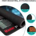 2 x Large Mouse Pad-Excel Cheat Sheet Desk Pad, Extended Desk Mousepad with Excel Shortcuts, Non-Slip Gaming Mouse Pad with Stitched Edges, Non-Fade Mouse Mat for Office Home & Gamers (11.8" x 2")