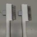 Marchul 2Pcs Pet Comb Flea Comb Set for Cats Dogs, Cat Grooming Brush with Release Button and Stainless Steel Round Teeth, Self-Cleaning Dog Combs for Removing Pet Hair, Knots & Loose Fur, White