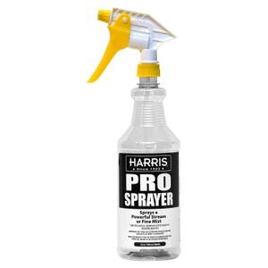 HARRIS Professional Spray Bottle 32oz, All-Purpose for Cleaning and Plants with Clear Finish, Pressurized Sprayer, Adjustable Nozzle and Measurements