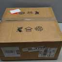 35'' Bladeless Ceiling Fan with Lights Remote Control, Modern Low Profile Ceiling Fans with Lights, Dimmable 3 Color 6 Speeds Flush Mount LED Ceiling Fan for Bedroom, Living Room - Black