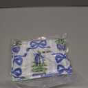 Blue Chinoiserie Christmas 20x54 Body Pillow Cover with Zipper,Grandmillennial Christmas Decor,Coquette Preppy Blue Bow Xmas Striped Decorative Long Hug Pillow Cases for Bed Couch