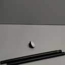 Ausemku Shower Curtain Rod - 32-43 Inch Rustproof Tension Rod, Non-Slip Spring Design, No Drilling Adjustable Curtain Rod for Bathroom, Kitchen, and ClosetBlack