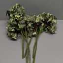 Kimura's Cabin 6pcs Fake White Flowers Artificial Silk Hydrangea Flowers Bouquets Faux Hydrangea Stems for Home Table Centerpieces Wedding Party Decoration (Mint Green)