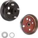 A80X-2Pcs Golf Cart Brake Drum Hub Assembly Compatible With 1982-Up EZGO TXT PDS Electric Cart (Not Fit Gas Models) 19186G1 19186G1P