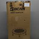 BCAN 38" Foldable Mini Trampoline Fitness Trampoline with Safety Pad, Rebounder Exercise Trampoline for Adults Indoor/Garden Workout, Max Load 300lbs/440lbs