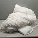 Cloud-Like Twin Mattress Topper - 100% Cotton Top Mattress Pad for Back Pain Relief - Breathable & Naturally Cooling for Hot Sleepers, White