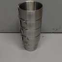 4-Pack Stainless Steel Camping Cups with Foldable Handle, 10 oz Camping Coffee Mugs with Double Wall Design, Ideal for Outdoor Activities, Travel, and Home Use