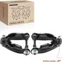 A-Premium 2 x Front Upper Control Arm, with Ball Joint & Bushing, Compatible with Toyota Pickup 1989-1995, T100 1993-1998, RWD Only