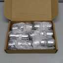 Tessco for you 12 Pcs Stainless Steel Champagne Stopper Bulk Reusable Bottle Sealer Wine Corker Champagne Cork Stopper Saver Plug for Prosecco Sparkling (Silver)