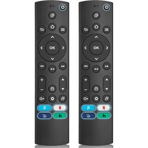 (Pack of 2) Universal Remote Control for Insignia/Toshiba/Samsung/TCL/Vizio/Pioneer/Roku Smart TVs Remote Replacement, Compatible with Voice Smart TV