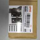 Heavy Duty Self Locking Fence Gate Lock Latch Stainless Steel, Wooden Post Mount Gate Door Latch Matte Black 1Pack