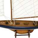 SAILINGSTORY Wooden Sailboat Decor Ship Model Yacht Columbia Replica Medium, 37"