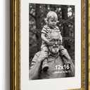 Yaetm 12x16 Gold Picture Frame, Ornate Vintage Black & Gold Frame, 2 Pack