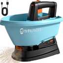 3L Electric Seed Spreader Handheld for Lawns, 7.2V Battery Powered 135 Fertilizer/Grass Seed/Salt/Ice Melt Spreader Cordless Rechargeable, Large Capacity for 6400 Sq.Ft, 7 Settings/5 Angles Adjust