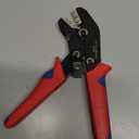 Crimping Tool with Ratchet, Ratcheting Wire Crimper Tool for Open Barrel Terminal Connectors, Electrical Crimping Tool, Crimping Pliers for 20-14 AWG