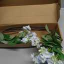 IPOPU Light Blue Forsythia Artificial Flowers for Decoration 6pcs Fake Winter Jasmine Plant Silk Flowers for Wedding Table Centerpiece Garden Living Room Home Decor(Light Blue)