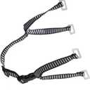 Chin Strap 4 Fixed Points Y Shape, Expandable 28cm, Universal for Safety Helmet - Black and White Color Blocking, Head from Impact