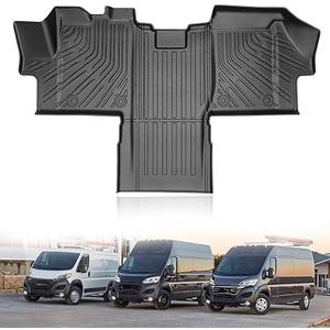 ZOKYUYS® Floor Mats for Dodge Ram Promaster 1500/2500/3500 2025 2024 2023-2018, All Weather Protection Custom Waterproof TPE Rubber Heavy Duty Floor Liners, Front Row Mat Automotive Accessories Black ZOKYUYS® Floor Mats for Dodge Ram Promaster 1500/2500/3500 2025 2024 2023-2018, All Weather Protection Custom Waterproof TPE Rubber Heavy Duty Floor Liners, Front Row Mat Automotive Accessories Black