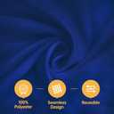 BRILLMAX 6 Pack Navy Blue Round Tablecloths 120 Inch for 60 Tables - 150 GSM Polyester Fabric, Floor Length Drop, Water, Stain & Wrinkle Resistant Cloth Cover for Wedding Reception Banquet Dining
