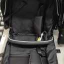 Lortsybab 2-in-1 Baby Stroller - Folding Infant Newborn Pram Stroller with Reversible Seat - Toddler Strollers for 0-36 Months Old Babies (Black)