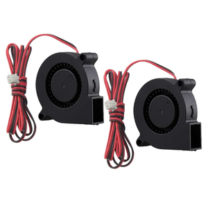 GDSTIME 2-Pack 50mm x 15mm Blower Fan 12V 5015 Dual Ball Bearing DC Brushless Cooling Turbo Fan 2 Pin 39 inch Cable for 3D Printer Accessory