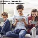 PAWDIARY Soft TPU Switch 2 Protective Case, Clear Cover Skin for Switch 2 2025 Console & Comfort Grip Switch 2 Controller Shell, Transparent Checkered Design New Switch 2025 Accessories