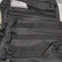 LHI Military Tactical Backpack for Men and Women 45L Army 3 Days Assault Pack Bag Large Rucksack with Molle System - Black