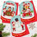2 x Snow Globe Shaped Christmas Cards With Envelopes - Boxed Set of 24 Featuring 3 Unique Holiday Designs - 4 x 6