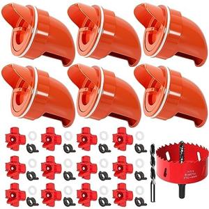 TAOGU Chicken Feeder No Waste Automatic Poultry Feeder Ports Chicken Feeders and Waterer Set Chicken Feeders Kit