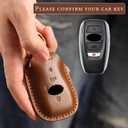 Fits for Subaru Key fob Cover (4 Button Brown)