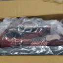 Full Size Comforter Set, Red Plaid Bedding Set 7 Pieces for Boys Girls, Classic Checkered All Season Bed in a Bag for Dorm with Sheets, Pillowcases & Shams