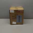 ARNIS Modern Planter Pots, Set of 2 Round Large Planters with Stand, Decorative Floor Planters, Metal Pots with Drainage Holes for Living Room, Office, Garden or Balcony, 8.25 &10.5 Inch, White & Gold