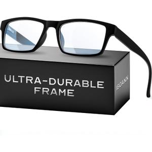 IBOANN 1.5 Reading Glasses for Men Readers Mens Stylish Blue Light Blocking Computer Eyeglasses