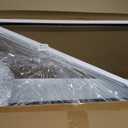 Vanity Bathroom Mirror, 28" x 40" Black Scalloped Mirror for Wall