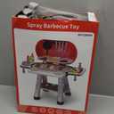 NIPLOOOW Kids Kitchen Toy Set, Kids BBQ Grill Kitchen Playset with Smoke, Sound & Light, 2-Layer Barbecue Indoor Outdoor Play Grill Toy Gift for Toddler Girl Boy Toy 3 4 5 6 7 8 Year Old