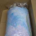 Wajade Faux Fur Plush Galaxy Blue Comforter Set Fluffy Fuzzy Shaggy Bedding Set - 3PC Full Size Microfiber Soft Warm Quilt Set