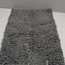 Non-Slip Bath Rug,Extra Soft Microfiber Bedroom Shag Carpet with Anti-Slip Backing,Water/Dust Absorbent Fast Dry Shower Mat,Sound Insulated Stairs Pad,Machine Washable (Dark Grey,17 x 27 Inches)