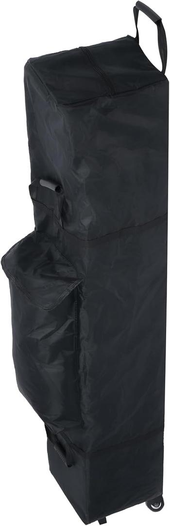 Wheel Canopy Bag Replacement 11.8 x 11.8 x 63 Balck Waterproof Pop Up Tent Canopy Roller Bag for Outdoor, 1680D Instant Canopy Storage Bag with 3 Handles