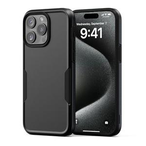 NTG【2023 New Designed for iPhone 15 Pro Max Case, Heavy-Duty Tough Slim Shockproof [2 Layer Structure][Military Grade Protection] Phone Case for iPhone 15 Pro Max(6.7 Inch), Black