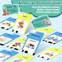 Spanish & English 420 Words Bilingual Talking Flash Cards for Toddlers 1 2 3 4 5 6 Year Olds, Montessori Learning Toys, Pocket Speech Therapy Autism Toys, Sensory Preschool Educational Birthday Gift