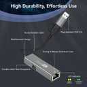 tiavalmax USB C to Ethernet Internet Adapter 5Gbps, 2-in-1 Aluminum USB 3.0 Type A/ Type C to RJ45 LAN Network Adapter Compatible with Nintendo Switch, Smrtphone, Laptop, PC, MacBook, Windows, macOS, Linux