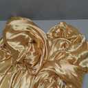 Gold Sequin Curtains Backdrop: Glitter Drapes Fabric Background Cover for Wedding Birthday Spandex Ceiling Drape Arch 4.8ftx10ft, Gold 