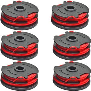 6 Pack 0.065'' Replacement Trimmer Spools for Hyper Tough Weed Eater String Trimmer Compatible with Hyper Tough GGT500WU 4.6 Amp Electric String Trimmer HT18-401-004-01 HT-21-401-002-04