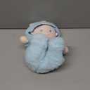 June Garden 12" Sweet Dolly Fuzzy - Stuffed Ultra Soft Baby Bear Doll for Birth and Up - Removable Blue Outfit