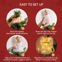 JOYIN 9'' Angel Christmas Tree Topper with Lights, Battery Operated Lightweight White Angel Treetop, Illuminated Ornament for Christmas Tree Decorations, Family, Indoor Home & Xmas Party Decorations