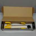 Tevlaphee Steering Wheel Lock - Heavy Duty Antitheft Device and Car Security Lock with Adjustable Locking and 3 Keys - Great Vehicle and Truck Deterrent (Yellow)