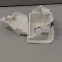 DN DECONATION Light up Christmas Decor Ceramic Village Houses, 3Pcs White Christmas Porcelain Villages with Frosted Trees, Holiday House Figurines Xmas Village Sets for Winter Table Decoration Indoor