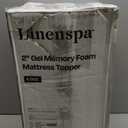 Linenspa Memory Foam Mattress Topper, King Size - 2 Inch Gel Infused Memory Foam - Plush Feel - Cooling and Pressure Relieving - CertiPUR Certified