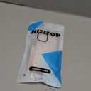 NITITOP Compatible with iPhone 12 Mini Case Cute Clear for Women Girls Colorful Love Heart Pattern Ultra Slim with Bumper Protector Soft TPU Anti-Yellow Protective Cover - Light Pink